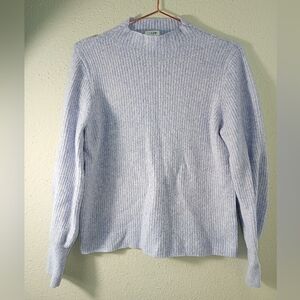 Women's J Crew Acrylic Blend Soft Knit Ribbed Purple sz M